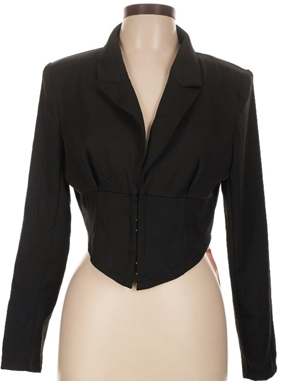 Cider Black Cropped Tailored Blazer